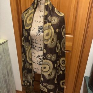 Earth Tones Patterned Scarf